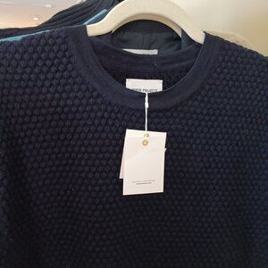 Men's NWT Norse Projects Navy Blue Wool Sweater